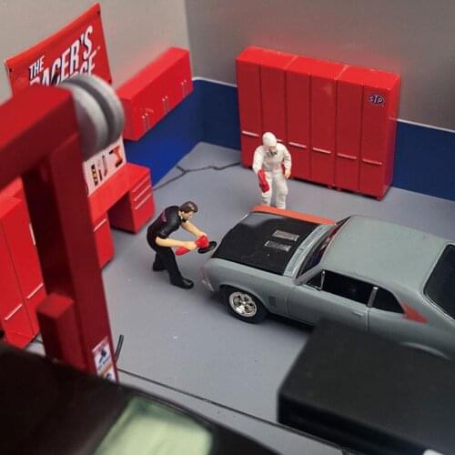 1/64 Scale Mini Resin Repair Worker Character Doll Sand Model Toy Ornament Doll Sand Scene Diorama Collection Table Figure