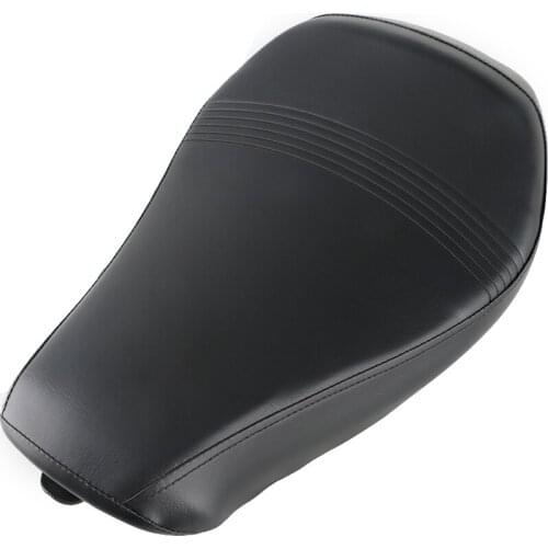 Motorcycle Black Driver Front Leather Pillow solo Seat Cushion For Harley Sportster XL 1200 883 72 Forty Eight 2016-2020