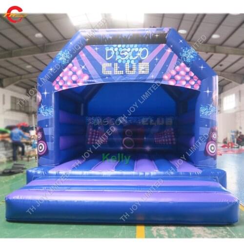 5x4m disco inflatable bouncer for sale, cheap custom made inflatable bounce house for kids, durable bouncer air jumpers