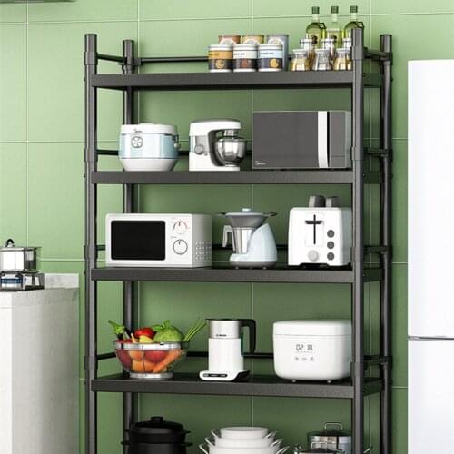 Kitchen Shelf Floor Type Multilayer Microwave Oven Rack Storage Rack Multifunctional Oven Pan Rack Storage Rack Dish Rack