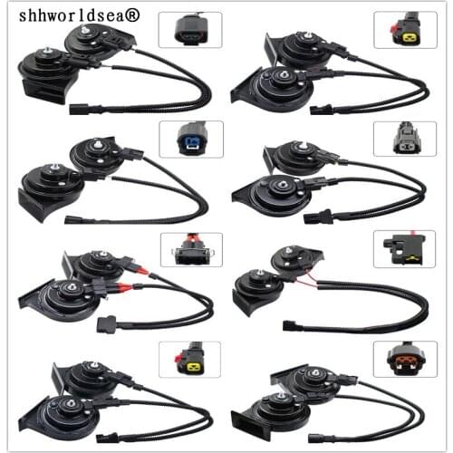 Shhworldsea 1pcs two special Line Beam Horn for Polo GLOF 6 Bora Mallet modification one turn two Plug for audi for vw