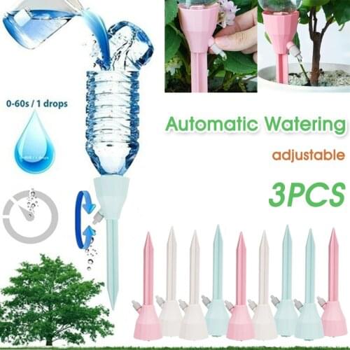3Pcs Drip Irrigation System Automatic Self Watering Spikes Adjustable for Plants Indoor Outdoor Potted Plants Irrigation System