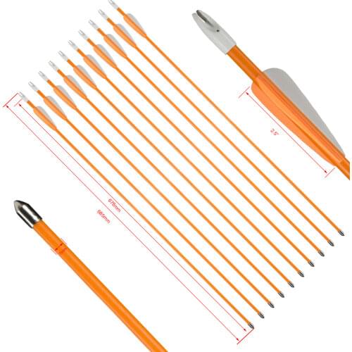 Fiberglass Archery Arrows Target Sports Shooting Outdoor Practice Safetyglass Broadhead Recurve Bow Youth Children Beginner