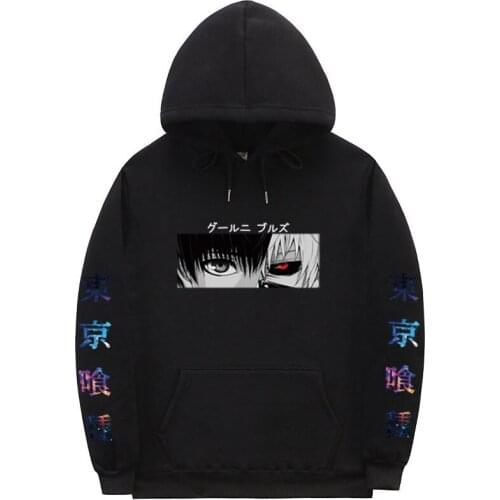 Tokyo Ghoul Hoodie Anime Men Women Casual Hoodies Sweatshirts Creative Fashion Print Long Sleeve Unisex Hip Hop Clothing Tops