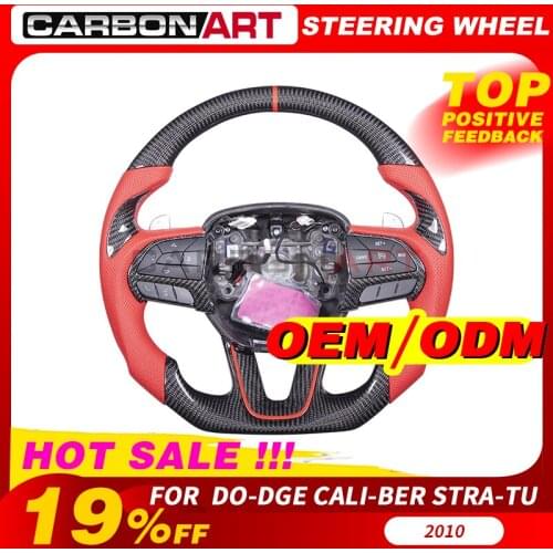 Carbon fiber steering wheel FOR DO-DGE Cali-ber Stra-tu carbon fiber steering wheel carbon interior FOR DO-DGE Cali-ber Stra-tus