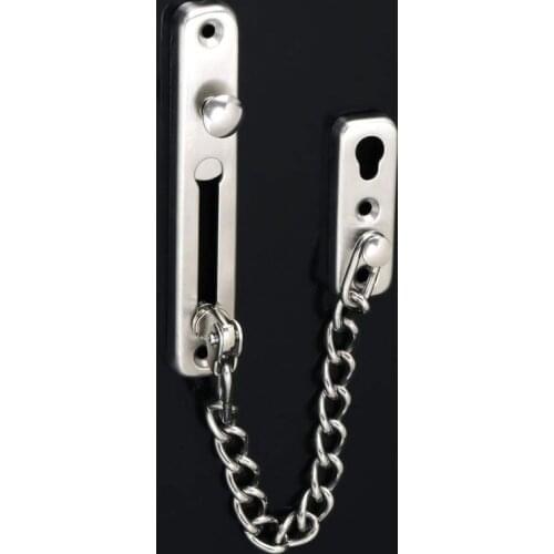 Anti-Theft Door Chain Lock Home Security Guard Bolt Latch Stainless Steel Durable Anti-theft Chain Accessories