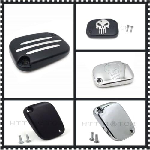 Aftermarket motorcycle parts Right Front Brake Fluid Reservoir Cap For harley 08-later Touring/09-13 Trike Black chrome