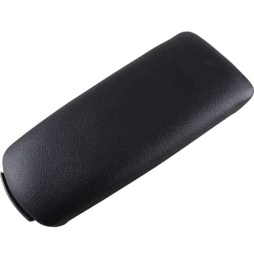 Armrest Center Console Lid Protector Cover for Audi A4 B6 B7 2002-08 Black
