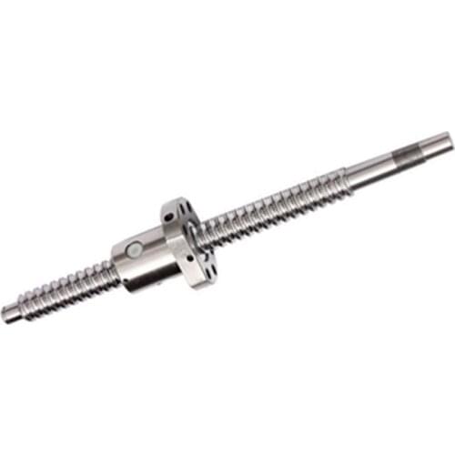 1PC Ball Screw 1204/1604/1605/1610/2004/2005/2010/2505/2510s , 150-1150mm + Round Hole Flange Precision Sliding Table Screw Nut