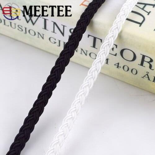 Meetee 10meter 5mm Braid Lace trim ribbon DIY Handmade Crafts Sewing Garment Ribbion Clothing Decoration Accessories BD300