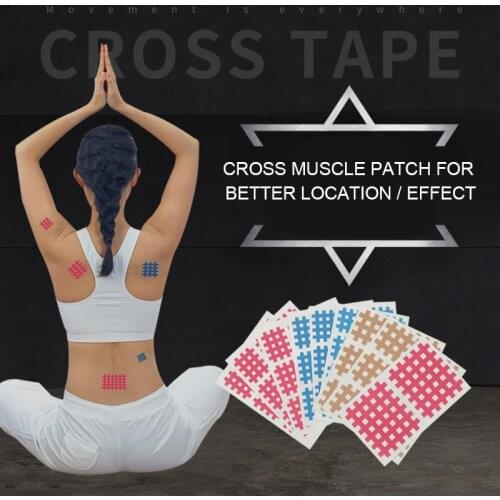 10 Pcs/Bag Sport Esporte Crossfit Tape Muscle Tape Elastic Breathable Spiral Cross Kinesiology Tape Physical Therapy Cross Tapes