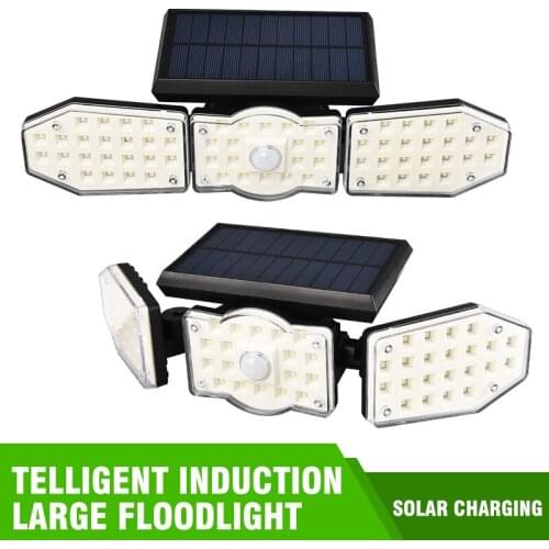 Googor LED Solar PIR Motion Sensor Light Illumination Wireless with 270Wide Angle IP67 Waterproof Solar Street Light