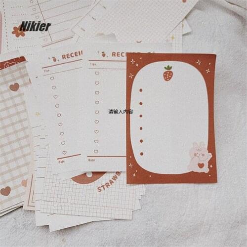 257Pcs Kawaii Postcards Cute Cartoon Girls Stickers List Memo Card Note Material Daily Planner Label DIY Scrapbooking Stationery