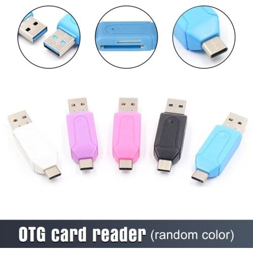 3In1 OTG Micro SD Card Reader USB 2.0 Card Reader For Type C Micro SD TF Adapter Flash Drive Smart Memory Card Reader Cardreader