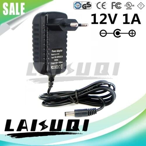 1pcs 12v 1a 1000mA AC DC Adapter Power Supply Switching EU Plug 12v1a For led light Router CCTV Camera strip 220v to Hot Sale