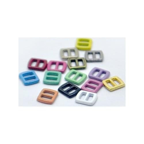 50pcs muti color colorful doll accessories Blyth doll clothes mini doll belt buckle 5*6mm DIY blyth clothes Tri-glide buckles