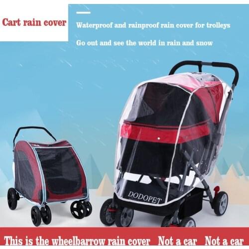 Pets Accessories Pet Cart Rain Cover Raincoat For Dogs Baby Carriage Raincoat Keep Warm Windproof Rainproof Dog Cart Rain Cover