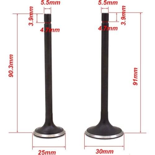 Motorcycle Engine Valve Intake Exhaust Stem Valve for Honda WY125 WY 125 CB125 CB 125 125cc