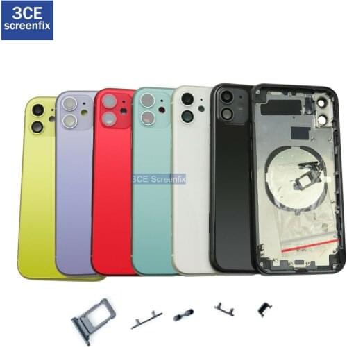 Best Quality For iPhone 11 Pro Max Battery Back Housing Glass Cover + Middle Chassis Frame + SIM Tray + Side Key Parts