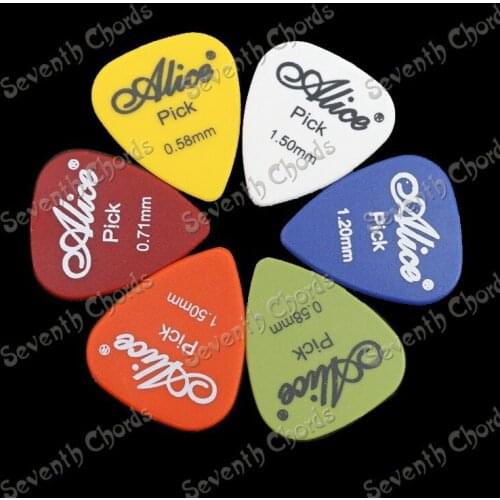 24 Pcs Mix Color Frosted Slip Guitar Picks Plectrums Plectra 0.58mm,0.71mm.0.81mm,0.96mm.1.2mm,1.5mm for choose (AP-Q-20)