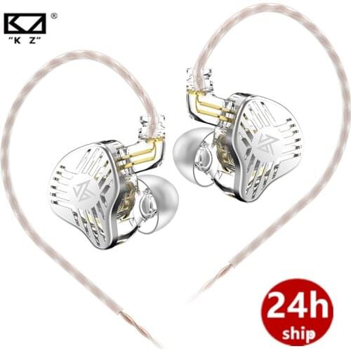 KZ EDR1 Special Edition Gold Plated Housing Earphone with Microphone 3.5mm HD HiFi In Ear Monitor Bass Stereo Earbuds for Phone