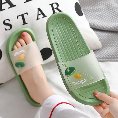 Slippers mens household indoor non-slip bathroom bath couple cartoon slippers women mens slippers house slippers men shoes