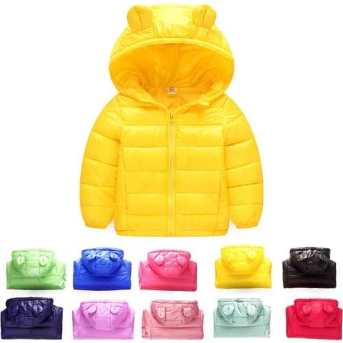 2020 Autumn Winter Warm Jackets For Girls Coats For Boys Jackets Baby Girls Jackets Kids Hooded Outerwear Coat Children Clothes