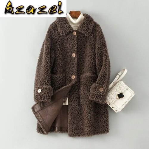 Real Fur Coat Coats 100% Wool Winter Clothes Women Korean Womens Clothing 2020 Casaco Feminino Inverno 19659 Pph1106