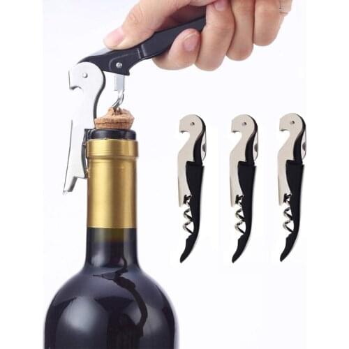 Portable Stainless Steel Cork Screw Corkscrew Multifunction Wine Cap Opener Beer Cap Bottle Opener Kitchen Bar Tools Accessories