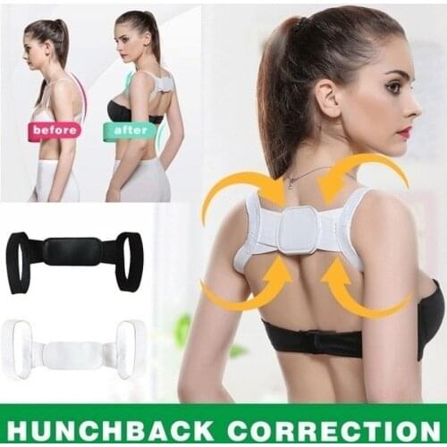 ZITY Unisex Adjustable Body Posture Correction Belt Shoulder Back Support Brace Correction Belt