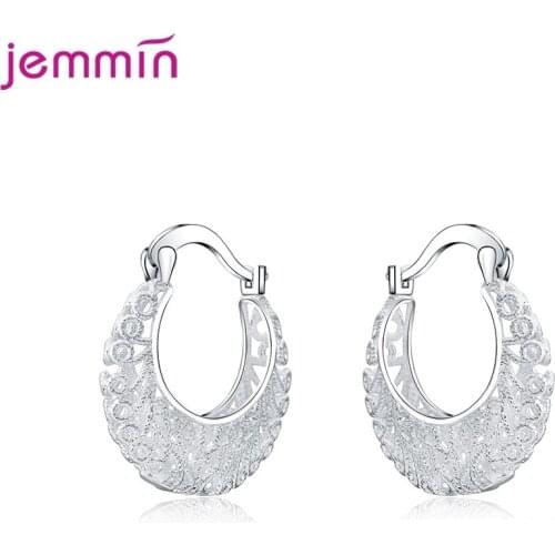 Bohemian Style 925 Sterling Silver Hollow Drop Earrings Fashion Wild Earrings Trend Jewelry wholesale
