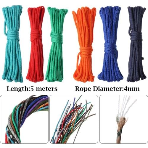 20Meter 7-Strand Lanyard Tent Ropes 4mm Paracord Cord Lanyard Nylon Rope Survival Outdoor Camping Equipment