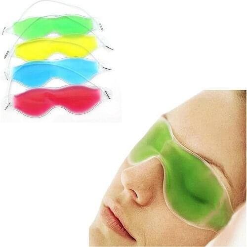 Reduce Dark Circles Eye Face Mask Relieve Fatigue Lessen Eye Gel Mask Blindfold For Sleep Eye Patch Form Travel Accessories