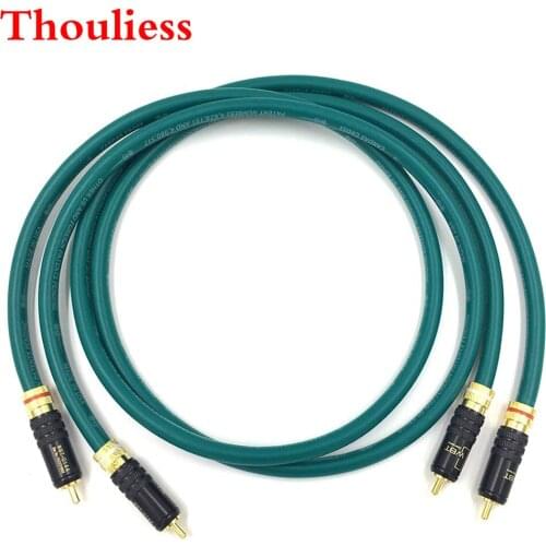 Thouliess Pair HIFI Type-4 Gold Plated RCA Audio Cable HIFI Double RCA Audio Signal Cable Rca High-end Corld for CARDAS CROSS