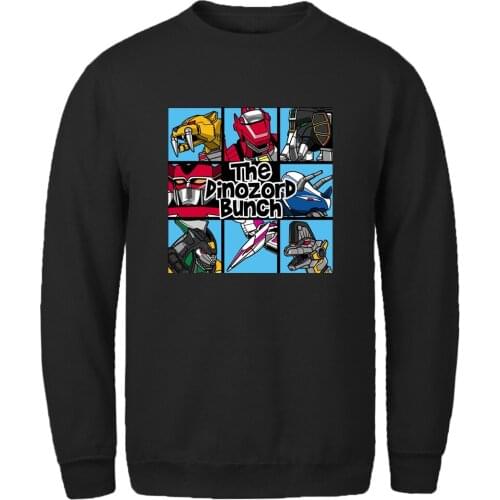 The Dinozord Bunch Long Sleeve Sweatshirts Man Hoody Fashion Brand Clothing Winter Autumn Pullovers Outdoor Moletom Masculino