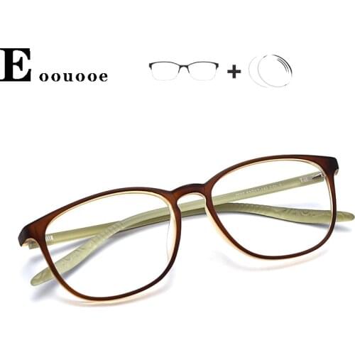 TR90 Light Flexible Eyeglasses Women Prescription Glass Men Quality Optical Frame for Recipe Anti Blue Ray Anti Glare Lenses