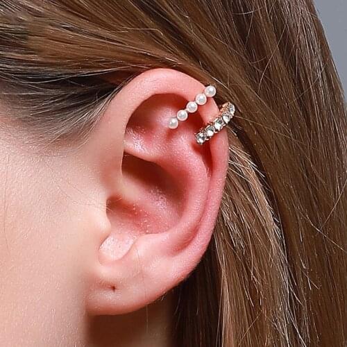 Vintage Lovely Clip Earrings For Women Gold Color Without Piercing Simple Fake Cartilage Ear Cuff Jewelry Clip d'oreille