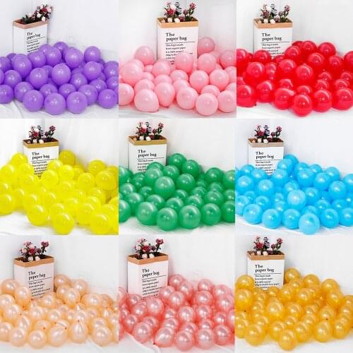 5/10inch Pearl Matte Latex Balloons Rose Gold Pink Thickened Round Baby Shower Ballon Decor Girl Wedding Birthday Party Globos