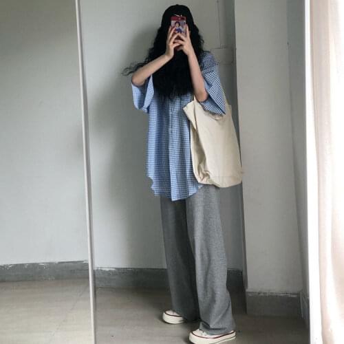 Women Pants Autumn Leisure Summer Sports Pants Female Baggy Straight Trousers Trousers Pantalones De Mujer