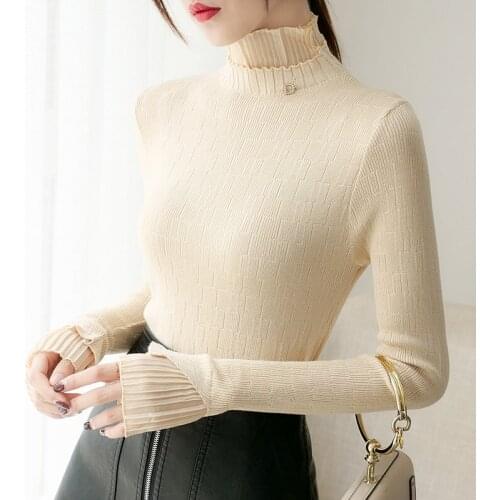 Autumn Winter knitted Sweater Women Korean Casual Pullover long Sleeve Loose Vintage Chiffon Sweaters roupas femininas 2020