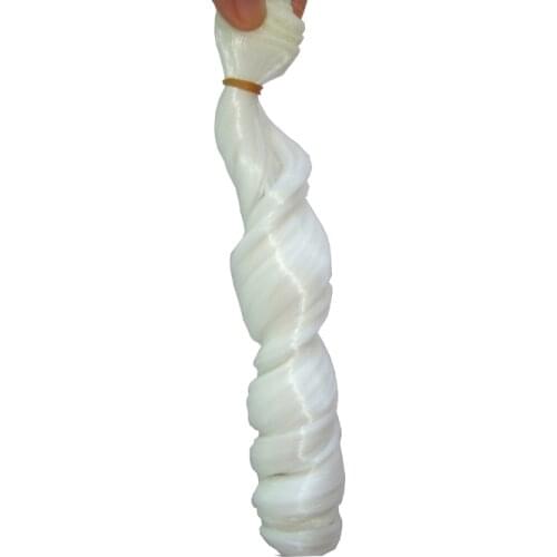 One pieces doll thick curly wigs 15*100cm white Color light brown bjd doll hair