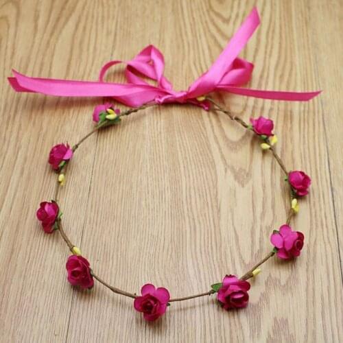 10pcs/lot Handmade Women Flower Hairbands Paper Small Flower Cute Romantic Headbands For Girls Party Wedding Wear