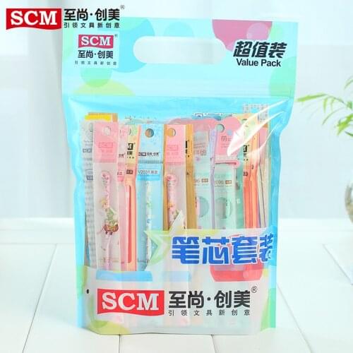 100pcs/lot SCM Korea Creative Cute Student Stationery Refills for Gel Pens 0.35mm 0.38mm 0.5mm Randomly Pen Refill Free Shipping