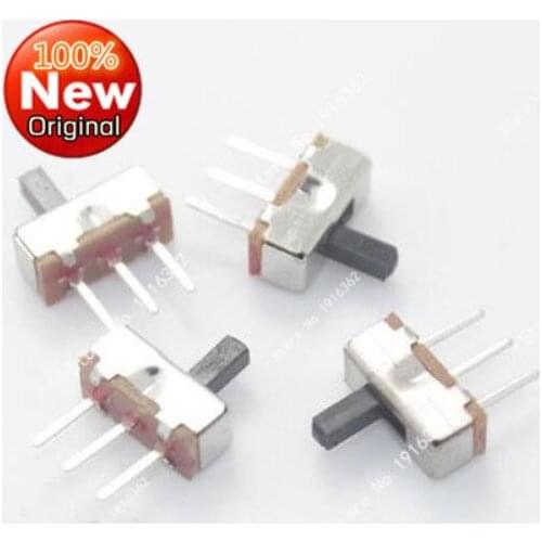 1000PCS/Lot SS12D00 SS12D00G2 SS12D00G3 SS12D00G4 SS12D00G5 Toggle Switch S1P2T 2 Position 3Pin Vertical Slide Switch