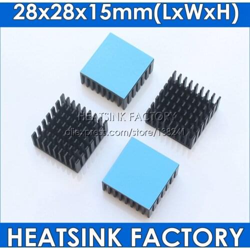 Heatsink Factory 28x28x15 Heat Sink 3pcs Raspberry Pi Copper Cooling Pad Heatsink Radiator Cooling Kit Cooler