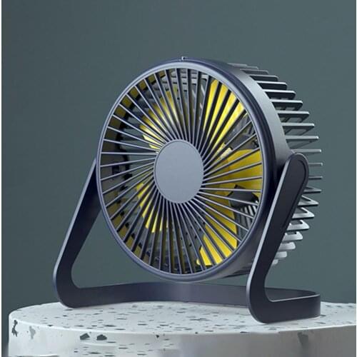 360° Rotatable USB Fan Detachable Mute Desktop Mini Fan Air Cooler For Home Office Dormitory 5 Blades Table Fan Air Cooling
