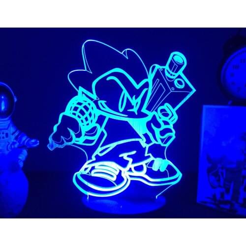 3D Lamp Friday Night Funkin Game Night Light Tankman Figure For Bedroom Decor Bedside Lamp Kids Gamers Birthday christmas gift