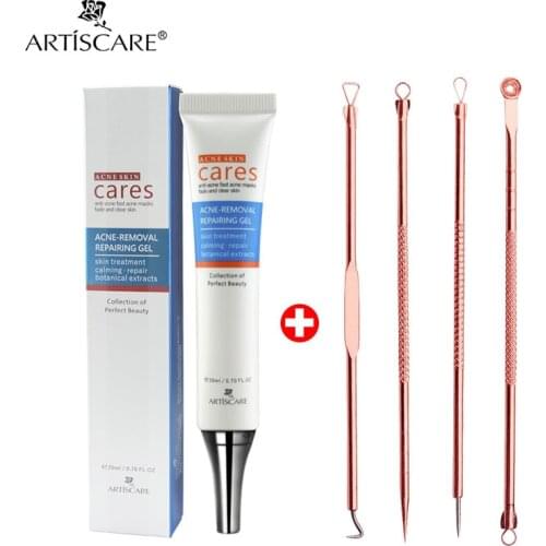 Acne Removal Cream + Ance Blackhead Removal Tool Kit 4pcs for Acne Treatment and Whitehead Pimple Remover Face Care