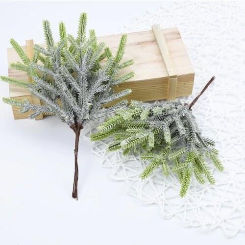6PCS/bundle christmas decorations for home wedding party artificial plants Handmade gifts box diy wreath fake flowers scrapbook