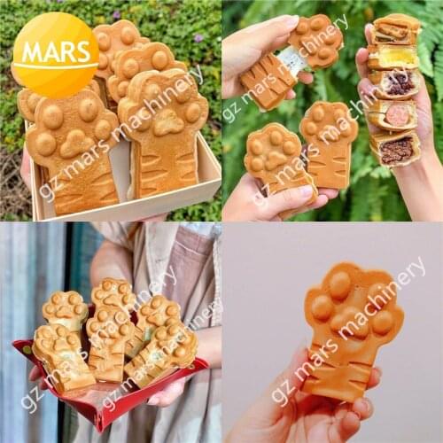 MARS Commercial Tiger Paw Shaped Cartoon Waffle Maker Bears Paw Waffle Machine Cats Paw Waffle Iron Baker Pan